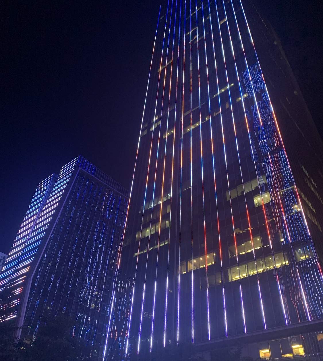 万达灯光夜景